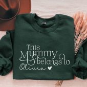This Mummy Belongs, Custom Mama Sweatshirt, Personalised Mum, Mummy Gift, New Mom Gift, Mother's Day Gift, Mothers Day Hoodie, Mum Gift