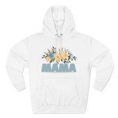 Floral Mama Fleece Hoodie, Cozy Gift for Moms, Mothers Day Hoodie, Cute Floral Sweatshirt, Warm Everyday Wear