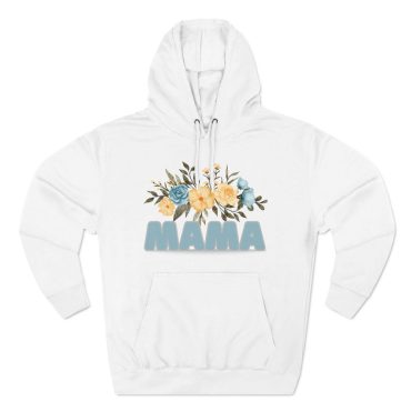 Floral Mama Fleece Hoodie, Cozy Gift for Moms, Mothers Day Hoodie, Cute Floral Sweatshirt, Warm Everyday Wear