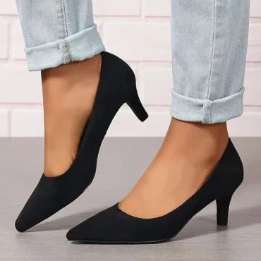 Women's Solid Color Court Pumps