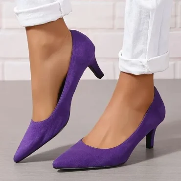 Women's Solid Color Court Pumps